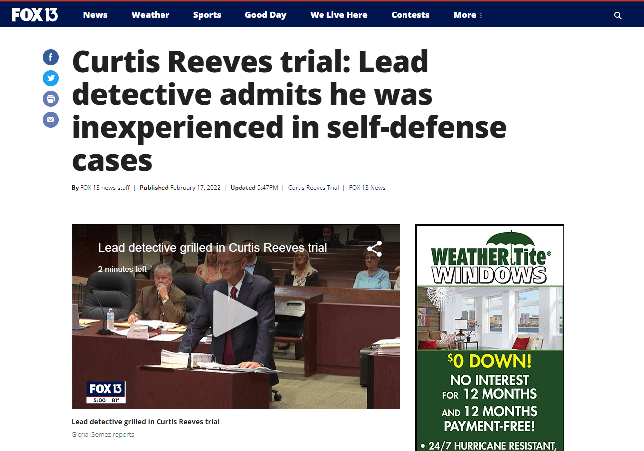 Snapshot of Curtis Reeves trial
